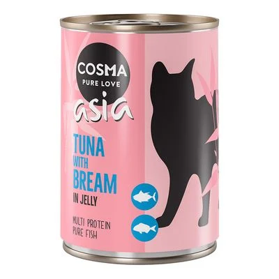 Cosma Asia en gelatina 6 x 400 g Atún con besugo