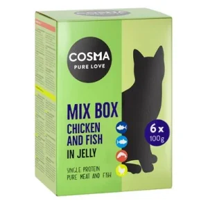 Cosma Original en bolsitas 24 x 100 g - Pack Ahorro Pack mixto II: atún Pacífico, atún skipjack, pollo y salmón