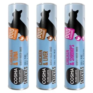 Cosma Snackies DUO snacks para gatos - Pack de prueba 77 g, 3 sabores diferentes
