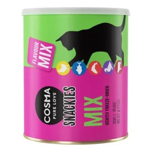 Cosma Snackies Maxi Tubo snacks liofilizados para gatos Mezcla de 5 variedades (150 g)