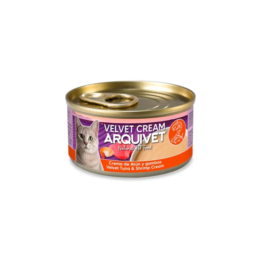 Crema de Atún y Gambas- Velvet Cream de Arquivet para Gato