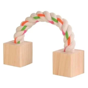 Cuerda con tacos de madera Trixie para roedores