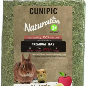 CUNIPIC Naturaliss Heno Con Manzana Premium 500gr (1 unidad ó Pack 6 Unidades)