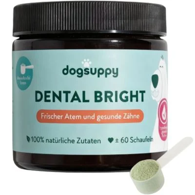 Dental Bright 100% Natural Polvo Dental 3 en 1 para un Aliento Fresco 60 cacitos