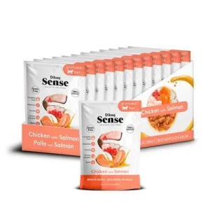 Dibaq Sense Bocaditos en salsa Pollo con Salmón 12 x 100 g