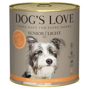 Dog's Love Senior/Light Pavo comida húmeda para perros 6 x 800 g