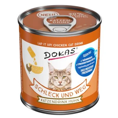 Dokas Schleck und Weg con pollo bebida para gatos 100 g
