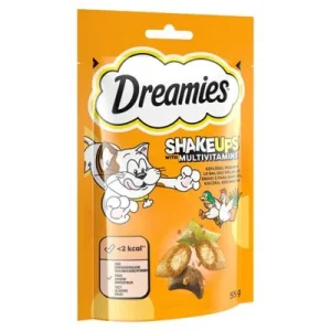 Dreamies Cat Snacks Shake Ups Multivitamins Pícnic de aves (55 g)