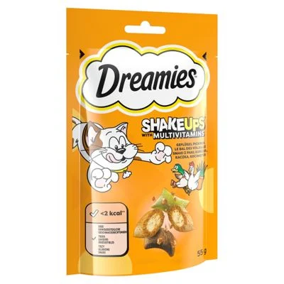Dreamies Cat Snacks Shake Ups Multivitamins Pícnic de aves (55 g)