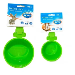 DUVO Locking Crock Comedero Plástico Roedores de 300ml y 600ml