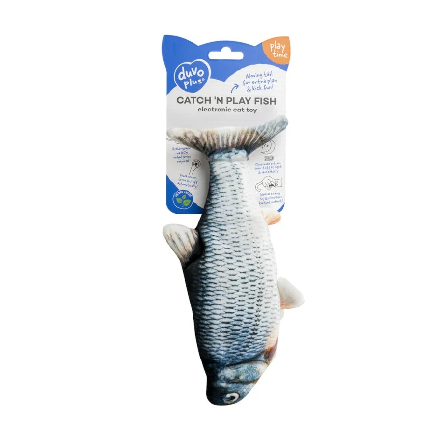 Duvoplus Catch’n Play Pez de juguete para gatos