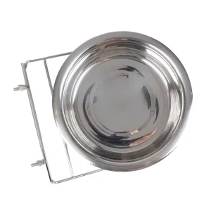 Duvoplus Comedero para Pájaros Inox + 2 Tornillos