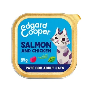 Edgard & Cooper Adult Cat - MSC-Salmón y Pollo de Corral - Paté