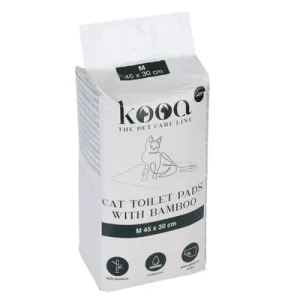 Empapador de bambú kooa para gatitos Mediano: 45 x 30 cm (L x An), 40 unidades