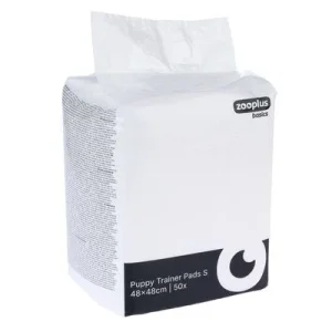 Empapadores de adiestramiento zooplus Basics para cachorros 48 x 48 cm (L x An), 50 unds.
