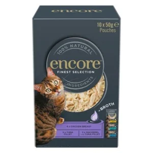 Encore Cat en caldo en bolsitas 10 x 50 g Selección deliciosa - Pack mixto