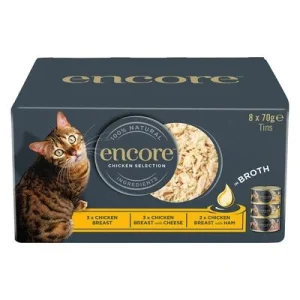 Encore en latas 16 x 70 g comida húmeda para gatos Pack mixto: selección de pollo