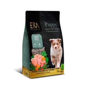 ERA Grain-Free Pollo y Pavo para Cachorros de Razas Medianas y Grandes 2kg