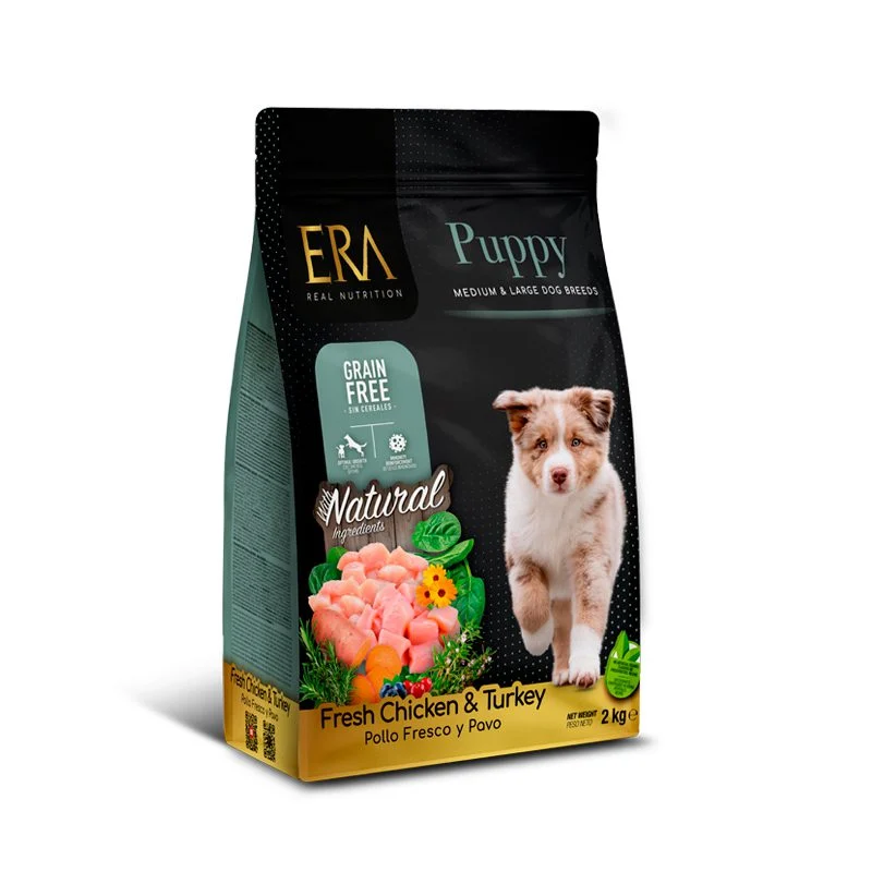 ERA Grain-Free Pollo y Pavo para Cachorros de Razas Medianas y Grandes 2kg