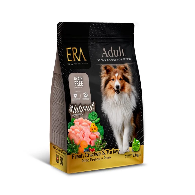 ERA Grain-Free Pollo y Pavo para Perros Adultos de Razas Medianas y Grandes 2kg