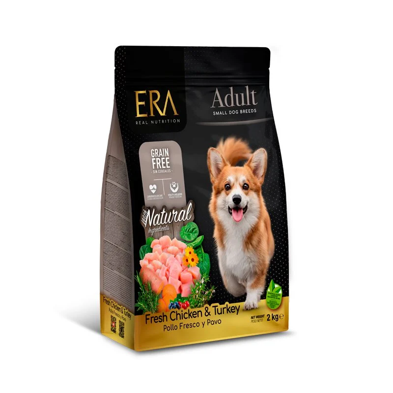 ERA Grain-Free Pollo y Pavo para Perros Adultos de Razas Pequeñas 2kg