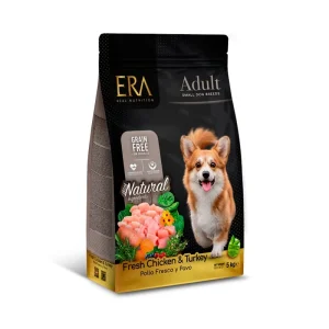 ERA Grain-Free Pollo y Pavo para Perros Adultos de Razas Pequeñas 5kg