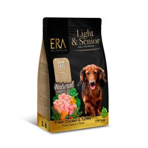 ERA Grain-Free Senior Light Pollo y Pavo para Perros de Razas Pequeñas 2kg