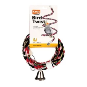 Espiral de cuerda para pájaros M: 70 cm de longitud, 24 mm de diámetro