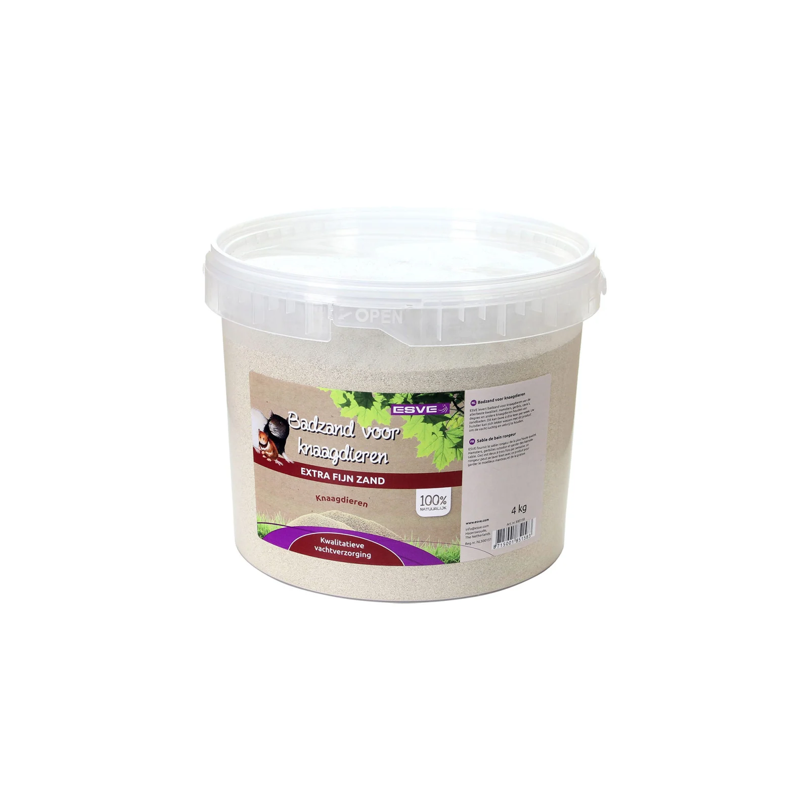 Esve Arena para el Baño de Roedores