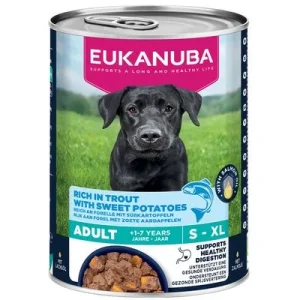 Eukanuba Adult rico en trucha con batata 6 x 400 g