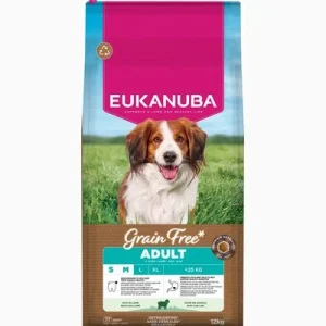 Eukanuba Grain Free Adult Small & Medium con cordero 12 kg