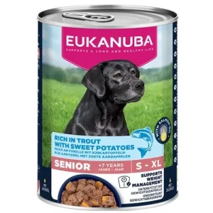 Eukanuba Senior rico en trucha con batata 6 x 400 g