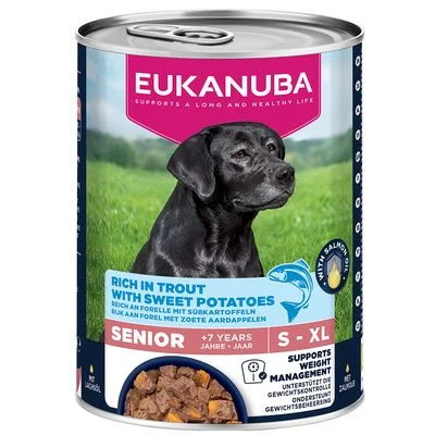 Eukanuba Senior rico en trucha con batata 6 x 400 g