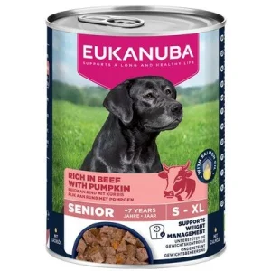 Eukanuba Senior rico en vacuno con calabaza 6 x 400 g