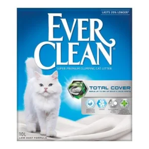 Ever Clean® Total Cover Arena aglomerante Sin perfume para gatos - 10 l