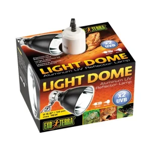 Exo Terra Light Dome Reflector de lámpara de aluminio UV