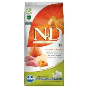 Farmina N&D Adult Medium & Maxi calabaza sin cereales con jabalí y manzana 12 kg