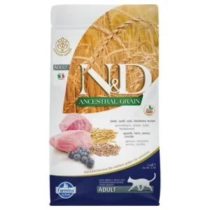 Farmina N&D Ancestral Grain Adult cordero y arándanos para gatos 1,5 kg