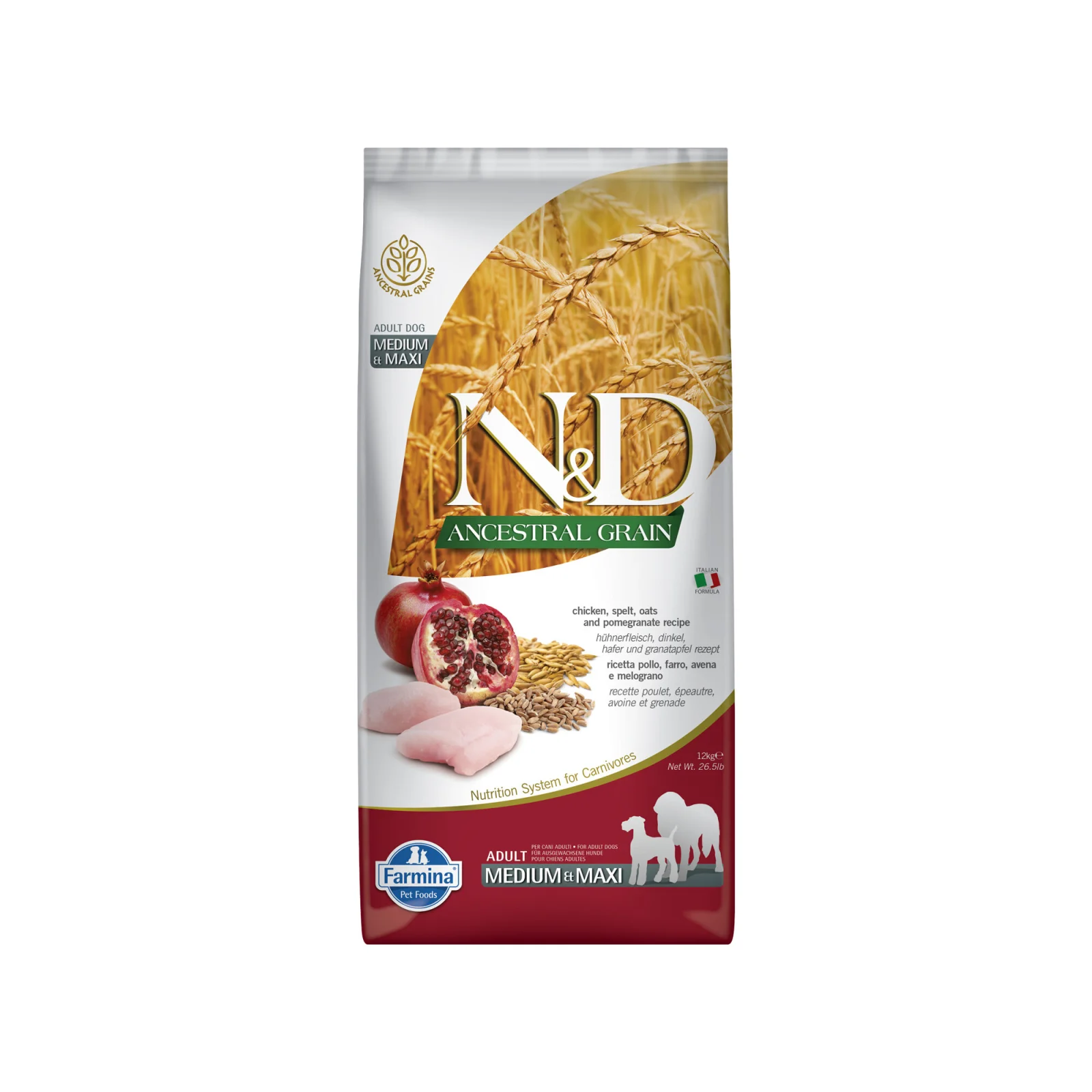 Farmina N&D Ancestral Grain Adult Dog Medium & Maxi - Image 2