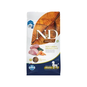 Farmina N&D Brown Adult Mini Comida para perros - Cordero, espirulina y zanahoria