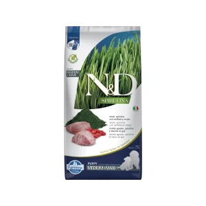 Farmina N&D Spirulina Puppy Medium & Maxi - Cordero y bayas de goji