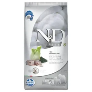 Farmina N&D Dog Adult Medium/Maxi lubina blanca, hinojo y espirulina 7 kg