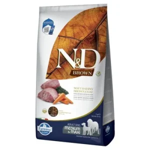 Farmina N&D Dog Brown Adult Medium & Maxi con cordero, zanahoria y espirulina 7 kg
