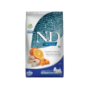 Farmina N&D Ocean Adult Mini Comida para perros - Bacalao, calabaza y naranja
