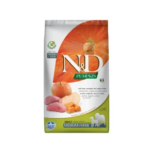 Farmina N&D Pumpkin Jabalí y Manzana Perro Adult Medium & Maxi