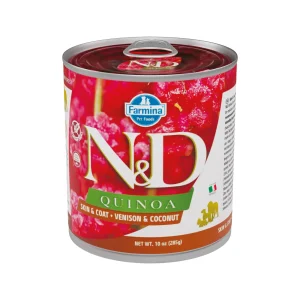 Farmina N&D Quinoa Skin & Coat Adult Alimento húmedo para perros - Venado