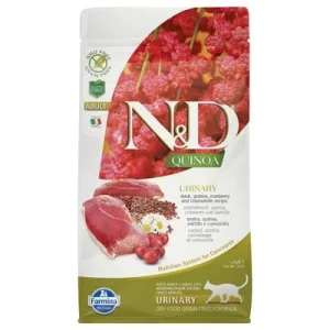 Farmina N&D Quinoa Urinary Pato, Quinoa, Arándano Rojo y Manzanilla Adult 1,5 kg