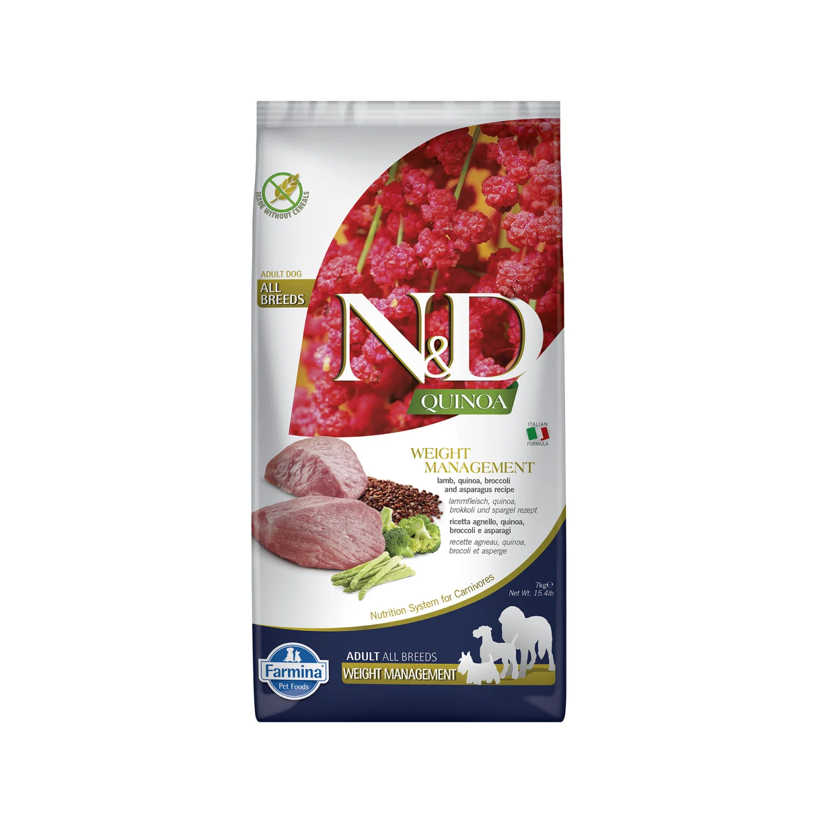 Farmina N&D Quinoa Weight Management Adult Comida para Perros - Cordero - Image 2