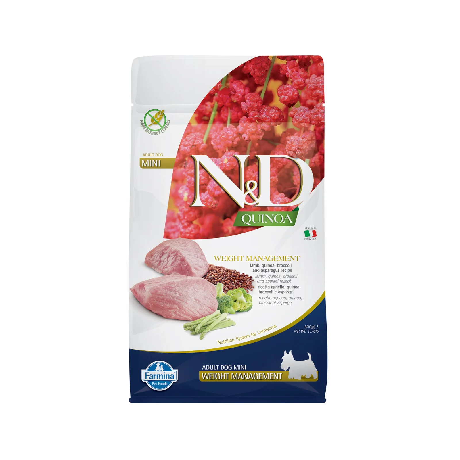 Farmina N&D Quinoa Weight Management Adult Mini Comida para Perros - Cordero - Image 2