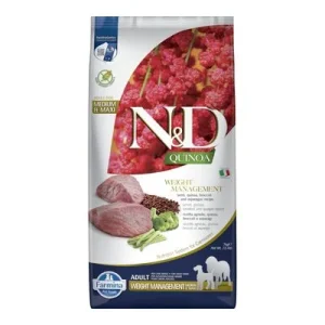 Farmina N&D Quinoa Weight Management Cordero, Quinoa, Brócoli y Espárragos 7 kg